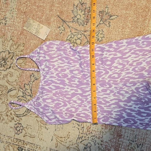 SAGE COLLECTIVE Lavender and White Leopard One Piece Short Unitard Size XS - Picture 10 of 12